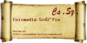 Csizmadia Szófia névjegykártya